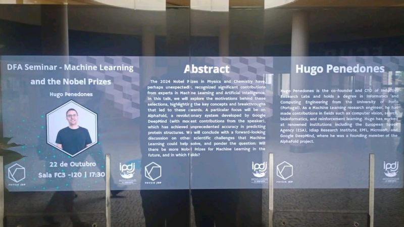 Talk at FCUP on Machine Learning and the 2024 Nobel Prizes