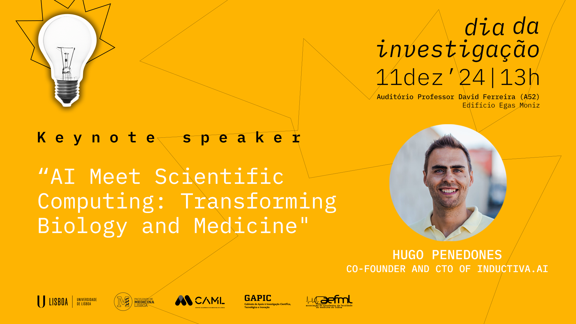 Keynote speaker announcement - Dia da Investigação 2024